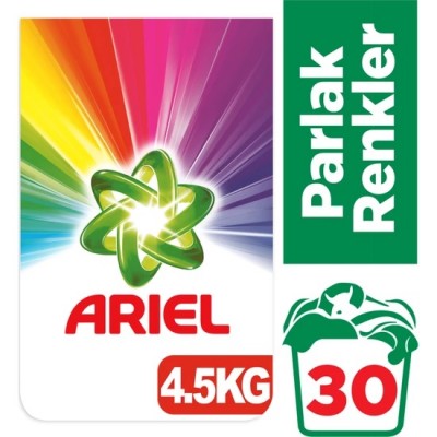 Ariel 4,5 kg Toz Çamaşır Deterjanı Parlak Renkler Ariel 4,5 kg Toz Çamaşır Deterjanı Parlak Renkler