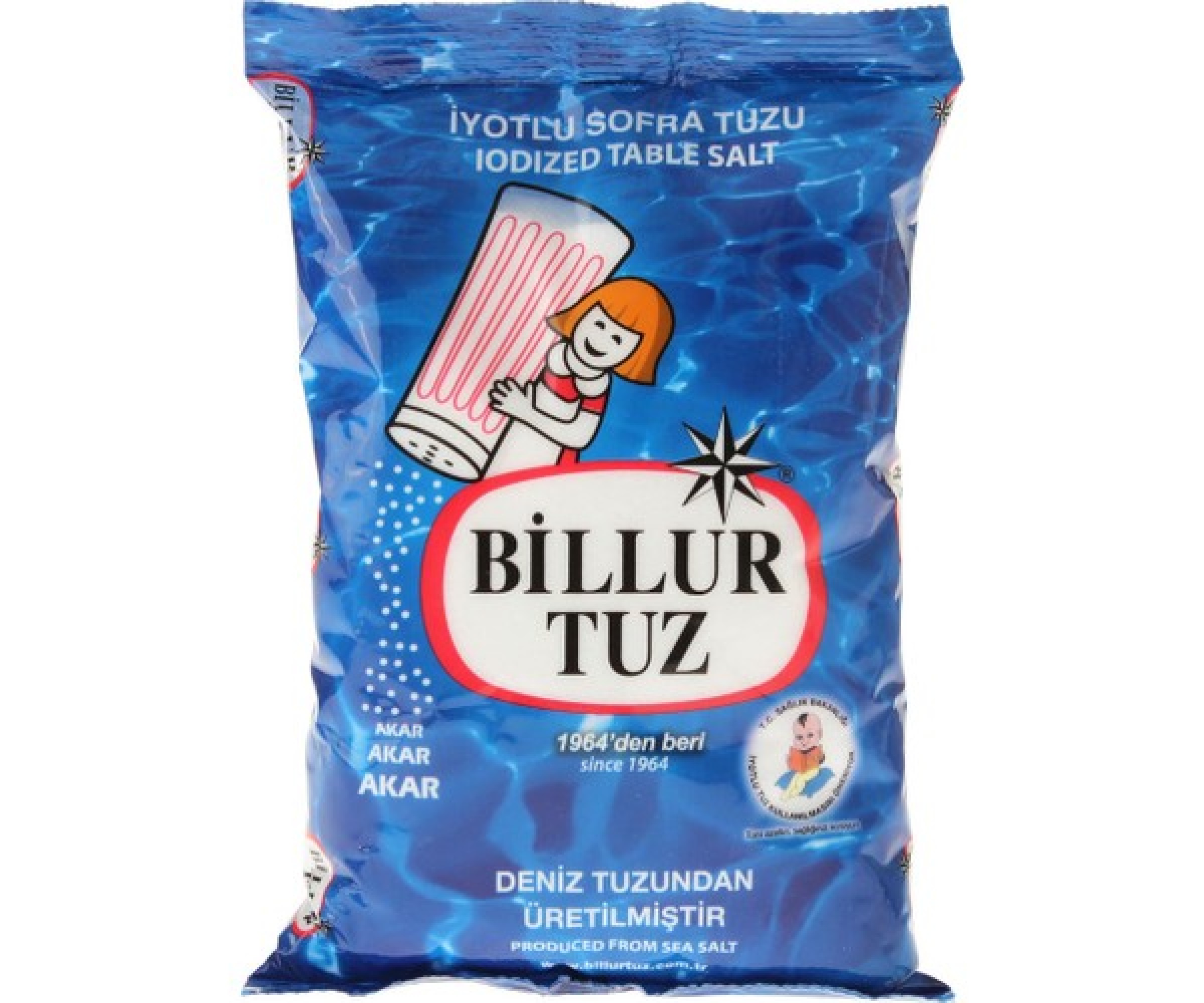 Billur Billur Tuz İyotlu 3 Kg