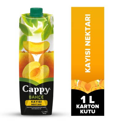 Cappy Bahçe Kayısı Nektarı Karton Kutu 1 L