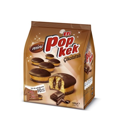 Eti Popkek Mini Çik Soslu Kakao Kaplamalı Kek 180 G