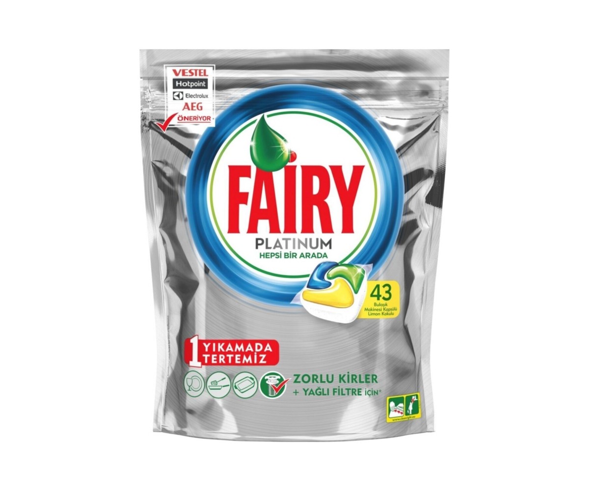 Fairy Platinium Tablet Deterjan 43'lü