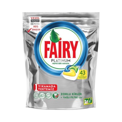 Fairy Platinium Tablet Deterjan 43'lü Fairy Platinium Tablet Deterjan 43'lü