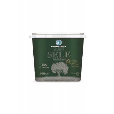 Marmarabirlik Kuru Sele Doğal Siyah Zeytin 400 Gr 3xs