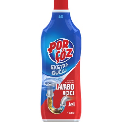 Porçöz Ekstra Güçlü Lavabo Açıcı Jel 1 L