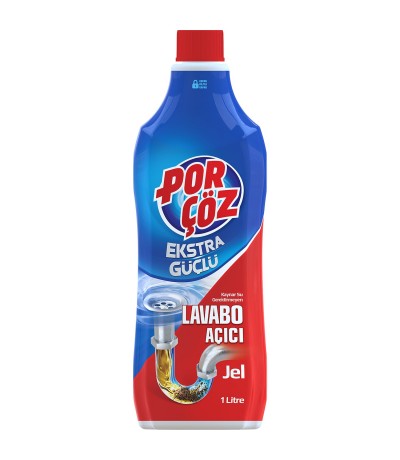 Porçöz Ekstra Güçlü Lavabo Açıcı Jel 1 L