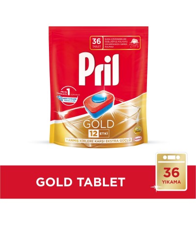 Pril Gold Bulaşık Makinesi Deterjanı 36 Tablet