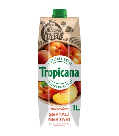 Tropicana Bursa Şeftali Nektarı 1 L