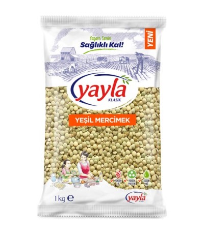 Yayla Yeşil Mercimek 1 Kg